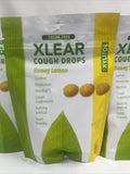 (3) XLEAR Cough Drops Honey Lemon 30 Drops Bag Sugar Free NEW 9/25