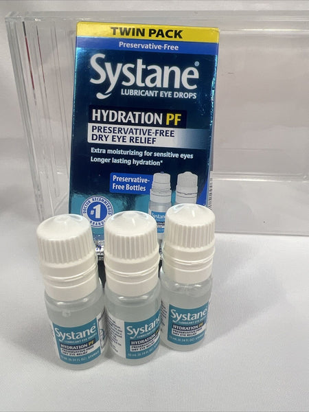 Systane Hydration Preservative Free Dry Care Eye Drops Twin Pack 2x10ml 3/26