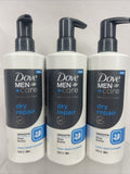 (3) Dove Men + Advanced Care DRY REPAIR Face & Body Cleanser Shea Butter 16.9oz