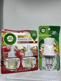 (2) Air Wick Warmer & Refills Apple Cinnamon Medley Oil Scent 1 Plug 2 Refills￼