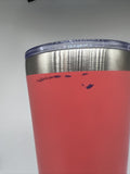 Zak Designs Stainless Steel Vacuum Insulated 30 oz Hot Cold Coffee Tumbler Pink