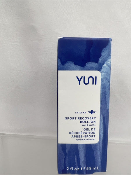 YUNI Chillax Sport Recovery Roll On Gel Cool & Soothe Muscle 2 oz COMBINE SHIP!