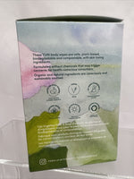 Yuni Shower Sheets Large Body Wipes, Scent: Rose & Cucumber, 12 Wipes