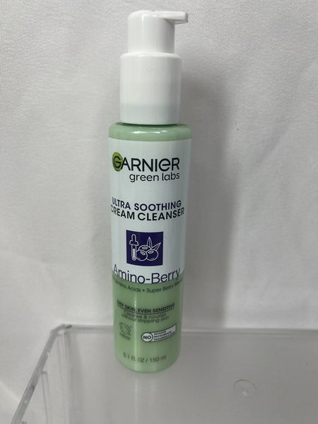 Garnier Green Lab Ultra Smoothing Creme Cleanser Amino-Berry 5.1 Oz COMBINESHIP