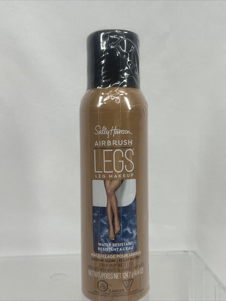 Sally Hansen Medium Glow 02 Airbrush Legs Leg Makeup 4oz Instant Spray On Tanner