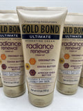 (4) Gold Bond Lotion Ultimate RADIANCE RENEWAL Hydrating Coconut Creme Oil 5.5oz