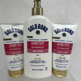 (3) Gold Bond Ultimate Dry Face Body Hydrating Relief Lotion 13oz Pump & 4.5 Oz