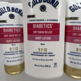 (3) Gold Bond Ultimate Dry Face Body Hydrating Relief Lotion 13oz Pump & 4.5 Oz