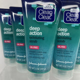 (6) Clean & Clear Oil-Free Deep Action Exfoliating Facial Scrub Oil Free 5 oz.