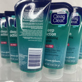 (6) Clean & Clear Oil-Free Deep Action Exfoliating Facial Scrub Oil Free 5 oz.