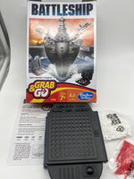 Hasbro Battleship Grab and Go Game Board Game Travel Size Missing Grey Boats