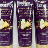 (3) Jergens Oil-Infused DEEP CONDITIONING Shea Cocoa Whipped Butter Lotion 8.5oz