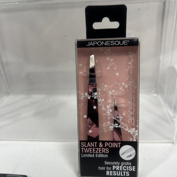 JAPONESQUE Luxe Brow Kit Point &  Slant Tweezers Precise GIFT SET Holiday