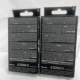 (2) KISS Marilyn Monroe NAILS GLUE ON Medium Black|Red French 90101 White|Gold