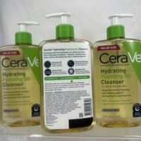 (3) CeraVe Hydrating Foaming Oil Cleanser Hyaluronic Acid Ceramide 16 Oz