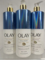 (3) Olay Nourishing & Hydrating Body Lotion with Hyaluronic Acid, 17 oz