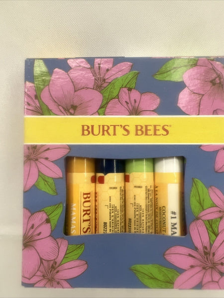 Burt’s Bees Beeswax Vanilla Bean Cucumber Mint Coconut 4 Lip Balm COMBINE SHIP