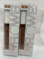 (2) Almond D3.5 Flower Light Illusion Full Coverage Concealer Crease Pro Contour