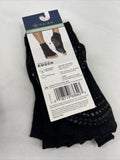 Gaiam Toeless Yoga Socks All Grip No Slip One Size  2 Pack Black COMBINE SHIP!!