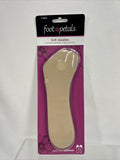 Foot Petals 3/4 Insole Cushions ￼ Black Nude No Slide Heels To Ball Foot 2 Pairs