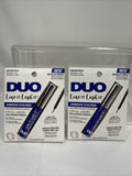 (2) DUO Line It Lash It Adhesive Eyeliner Waterproof Fine Tip METALLIC PURPLE