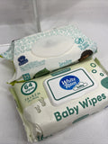 (2) Seventh ￼Generation White Rain UnscentvBaby Wipes 64ct Gentle Hypoallergenic