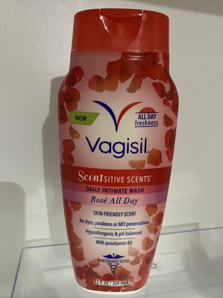 Rose Vagisil Sensitive Scents Daily Intimate Feminine Wash for Women 12 Oz