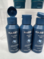 (3) Harrys Soothing Post After Shave Moisturizer Balm Aloe 3.4oz Imperfect Lid
