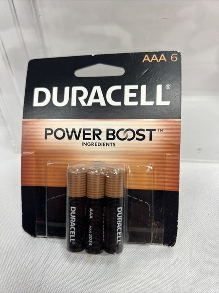 Duracell - CopperTop AAA Alkaline Batteries - Long Lasting 6pk All-Purpose 2034