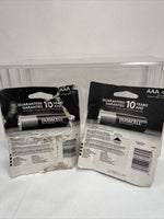 (2) Duracell Rechargeable AAA Batteries DX2400 NiMH 1.2 V 4 Pack Imperfect