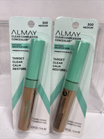 (2) 300 Medium  Almay Clear Complexion Concealer Salicylic Acid Calm COMBINESHIP