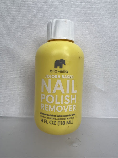 Ella + Mila Jojoba Based Soy Nail Polish Remover Vitamin Enriched  4 Oz