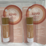 (2) Raw Sugar Lip Love Soothing Lip Balm .25 oz - ALMOND MILK+AGAVE  Natural