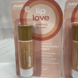 (2) Raw Sugar Lip Love Soothing Lip Balm .25 oz - ALMOND MILK+AGAVE  Natural