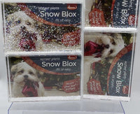 (3) Adventa Personalized Snow Globe Blox Instant Shaker 4"x6" Custom Photo Frame