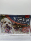 (3) Adventa Personalized Snow Globe Blox Instant Shaker 4"x6" Custom Photo Frame