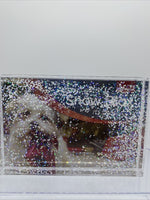 (3) Adventa Personalized Snow Globe Blox Instant Shaker 4"x6" Custom Photo Frame
