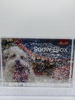 (3) Adventa Personalized Snow Globe Blox Instant Shaker 4"x6" Custom Photo Frame