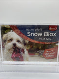 (3) Adventa Personalized Snow Globe Blox Instant Shaker 4"x6" Custom Photo Frame