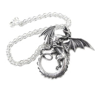 Alchemy Gothic P323  The Whitby Wyrm Pendant Necklace Dragons Serpent