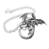 Alchemy Gothic P323  The Whitby Wyrm Pendant Necklace Dragons Serpent