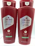 (2) Old Spice Ultra Smooth Moisturizing Face & Body Wash Men Fresh Start sh 16oz