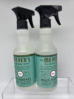 (2) Mrs. Meyer'S Aromatherapeutic Basil Scent Multi surface Cleaner Spray 16oz
