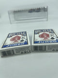 (2) Bicycle Jumbo Playing Cards Poker Gamble Casino Game New Sealed Decks Blue