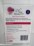 Plum Beauty Sonic Facial Cleanser 2 Speeds Battery Operated Brightens Cleanses