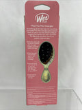 Wet Brush Mini Detangle Geometric Hair Brush Less Breakage Flex Mint Green Gold