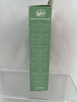 Wet Brush Mini Detangle Geometric Hair Brush Less Breakage Flex Mint Green Gold