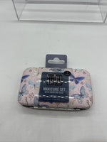 (9) Manicure Set 7pc Tweezer Scissors Metal File Case Butterfly Party Favor Gift