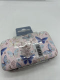 (9) Manicure Set 7pc Tweezer Scissors Metal File Case Butterfly Party Favor Gift