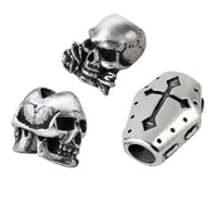 Alchemy Gothic ABR1 Alchemy Beard Rings/Beads Hair Skull Rose Cross Coffin